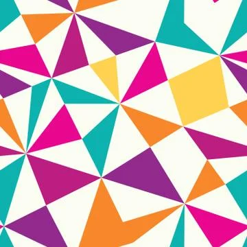 Vector seamless texture with triangles, mosaic endless pattern. that square d イラスト素材