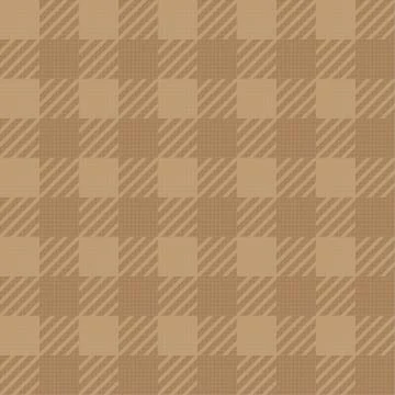 Vector seamless texture with vichy cage ornament. Brown and beige cages Illustrazione stock