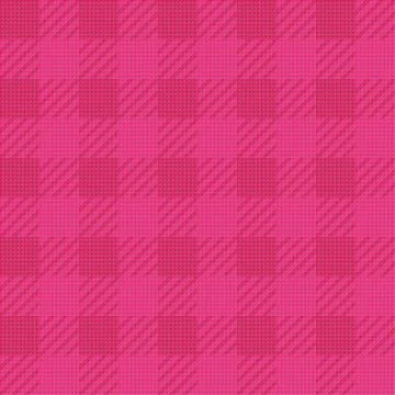 Vector seamless texture with vichy cage ornament. Pink cages Stock-Illustration