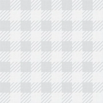Vector seamless texture with vichy cage ornament. Grey and white cages Stock-Illustration