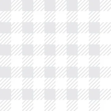 Vector seamless texture with vichy cage ornament. Grey and white cages Stock Illustration