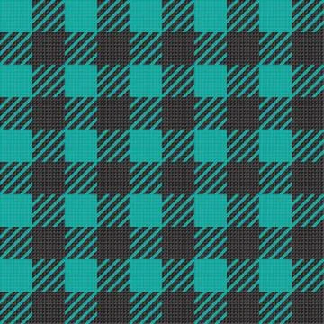 Vector seamless texture with vichy cage ornament. Blue and black cages Stock Illustration