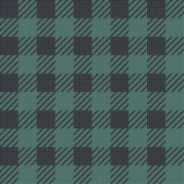 Vector seamless texture with vichy cage ornament. Grey and black cages Illustrazione stock