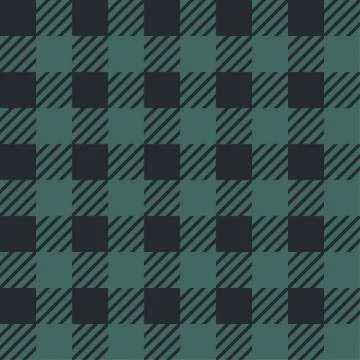 Vector seamless texture with vichy cage ornament. Grey and black cages Stock Illustration
