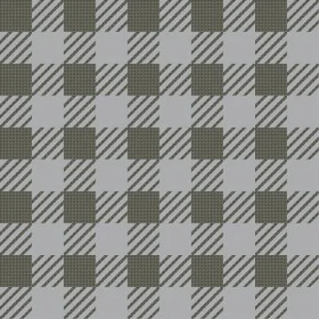 Vector seamless texture with vichy cage ornament. Grey and khaki cages Stock Illustration