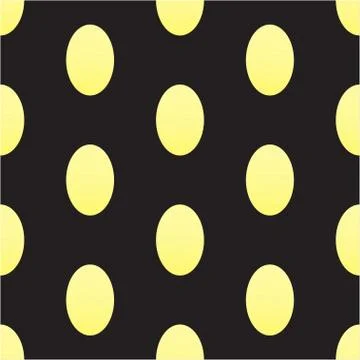 Vector seamless texturee with golden eggs on a black background 스톡 일러스트