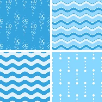 Vector seamless tiling patterns - nautical Stock Illustration