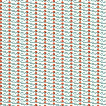 Vector seamless trendy modern brush stokes pattern. Doodle hand drawn waves.  イラスト素材
