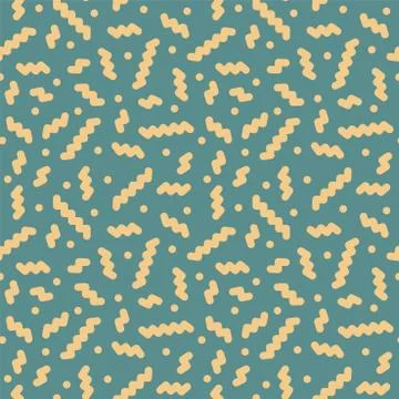 Vector seamless trendy pattern - memphis style, fashion 80s - 90s. Vintage Иллюстрация