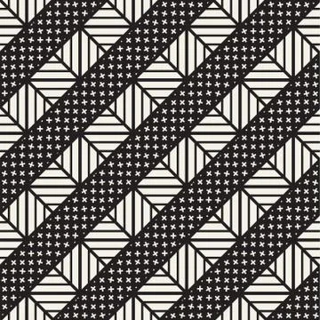 Vector seamless trendy pattern. Modern stylish repeating texture. Repeating.. Illustrazione stock