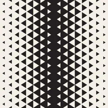 Vector Seamless Triangle Halftone Geometric Pattern イラスト素材
