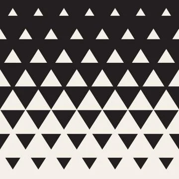 Vector Seamless Triangle Halftone Gradient Pattern Illustrazione stock
