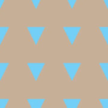 Vector Seamless triangle pattern. Geometric abstract texture. Cyan triangles on Stock Illustration