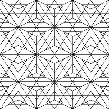 Vector seamless triangle pattern - geometric design. Abstract trendy background Illustrazione stock