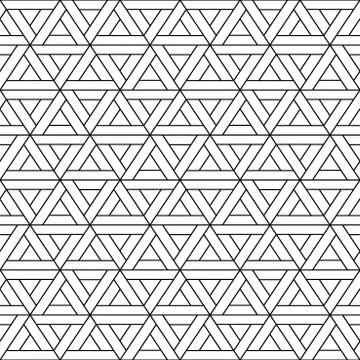 Vector seamless triangle pattern - geometric design. Abstract trendy background Illustrazione stock