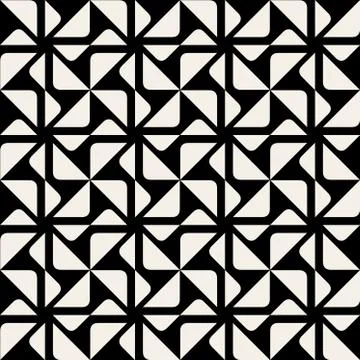 Vector Seamless Triangle Square Geometric Pattern Illustrazione stock