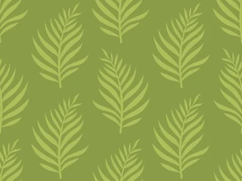 Vector seamless tropical pattern of palm leaf. Palm leaves retro seamless p.. Illustrazione stock