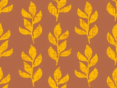 Vector seamless tropical pattern of palm leaf. Palm leaves retro seamless p.. Illustrazione stock