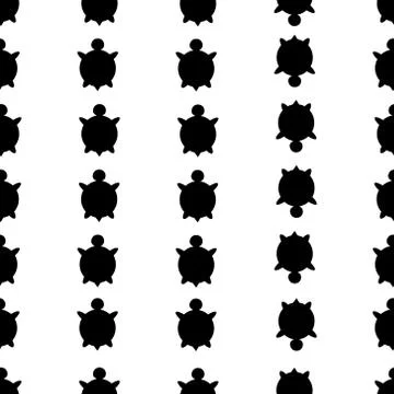 Vector seamless turtle pattern Illustrazione stock