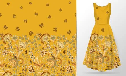 Vector seamless vertical pattern with Decorative pink brown strawberry and Stock-Illustration