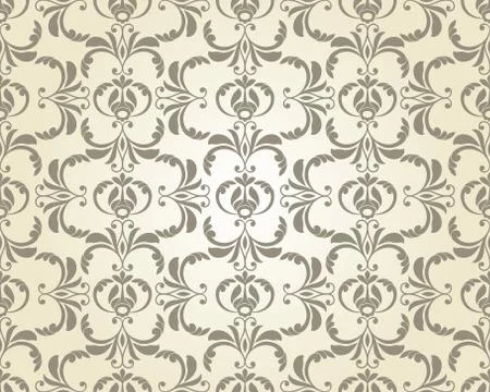 Vector seamless  vintage floral  pattern Stock Illustration