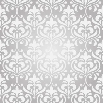 Vector seamless  vintage floral  pattern on gradient background Stock Illustration