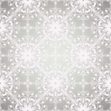 Vector seamless  vintage floral pattern Stock Illustration
