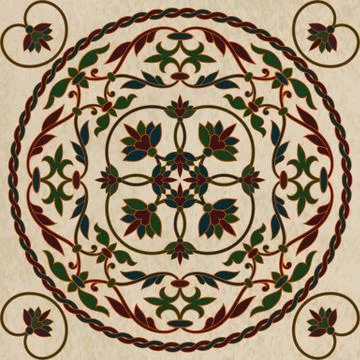 Vector seamless  vintage floral pattern Stock Illustration