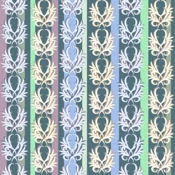 Vector seamless vintage floral pattern Stock Illustration