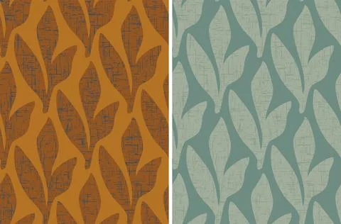 Vector seamless vintage floral pattern in boho soho style. Vector set of re.. 스톡 일러스트