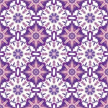 Vector Seamless Vintage Lace Pattern. Hand Drawn Tile Texture, Ethnic Ornament Stock Illustration