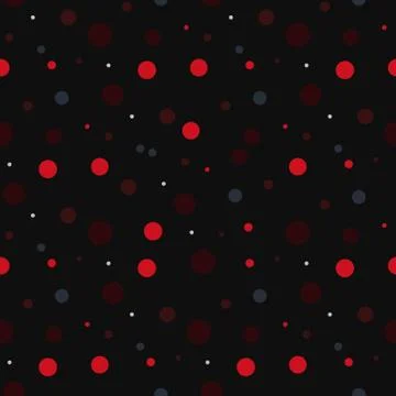 Vector seamless vintage retro dotted pattern on black bacground eps10 Stock Illustration
