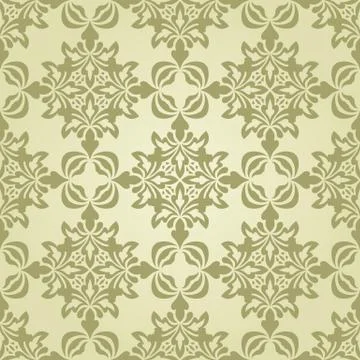 Vector seamless vintage wallpaper pattern Stock Illustration