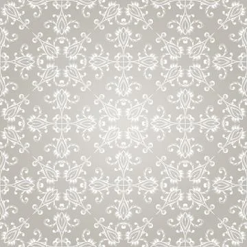 Vector seamless vintage wallpaper pattern Illustrazione stock