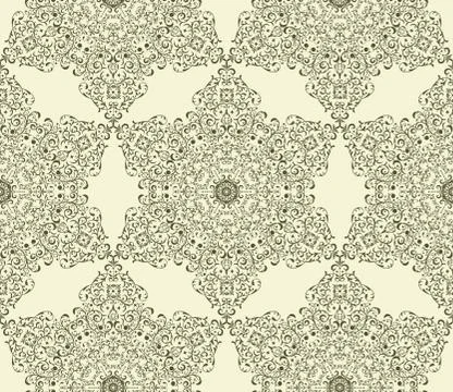 Vector seamless vintage wallpaper pattern Stock-Illustration