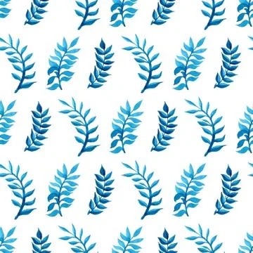 Vector seamless watercolour pattern. Stock Illustration