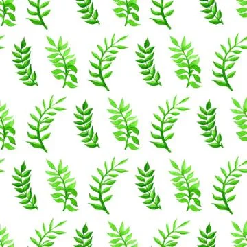 Vector seamless watercolour pattern. Stock Illustration