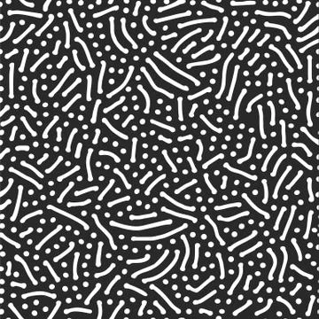 Vector seamless wavy organic rounded shapes pattern Illustrazione stock