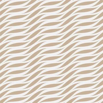 Vector seamless wavy pattern. Weave striped texture. Beige contemporary elegant Stock Illustration