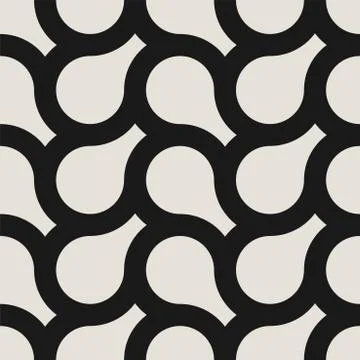 Vector seamless weave geometric pattern. Endless stylish monochrome background 库存插图