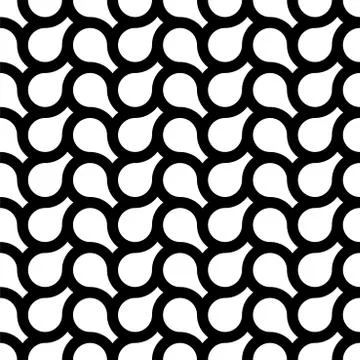 Vector seamless weave geometric pattern. Endless monochrome background. Creative Иллюстрация