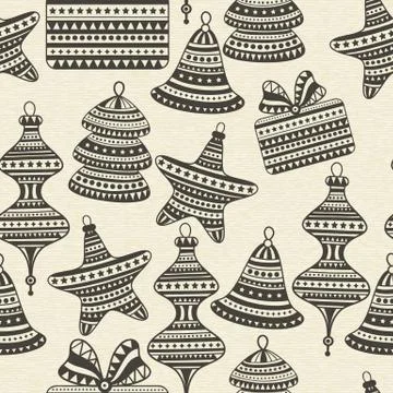 Vector seamless winter pattern Stock Illustration
