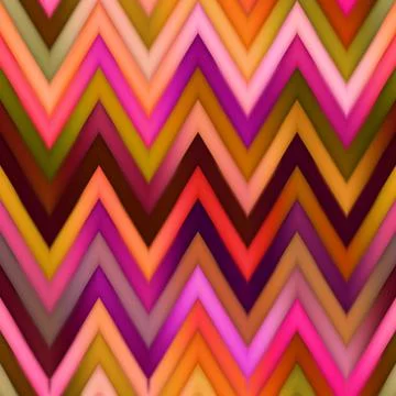 Vector Seamless ZigZag Chevron Color Lines Gradient Mesh Pattern 스톡 일러스트