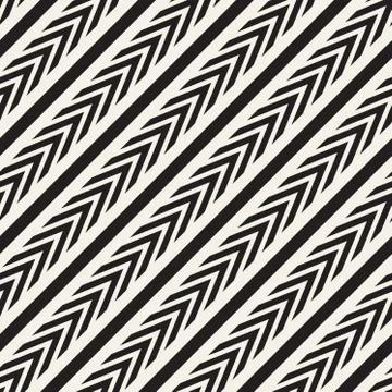 Vector seamless zigzag line pattern. Abstract geometric background. Repeating Stock Illustration