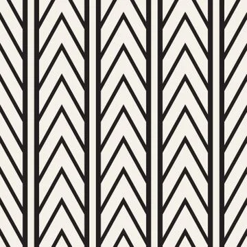 Vector seamless zigzag line pattern. Abstract geometric background. Repeating イラスト素材