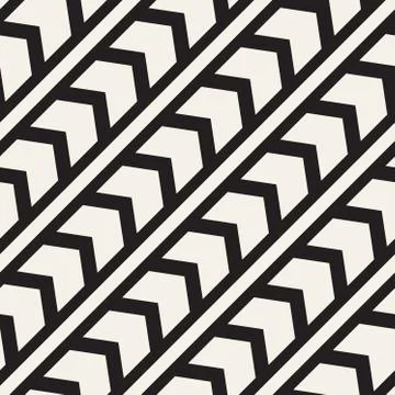 Vector seamless zigzag line pattern. Abstract geometric background. Repeating Stock Illustration