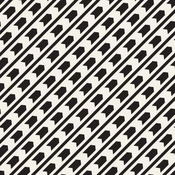 Vector seamless zigzag line pattern. Abstract geometric background. Repeating Stock Illustration