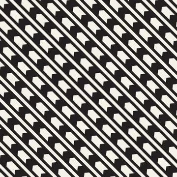 Vector seamless zigzag line pattern. Abstract geometric background. Repeating Illustrazione stock