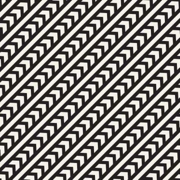 Vector seamless zigzag line pattern. Abstract geometric background. Repeating Illustrazione stock