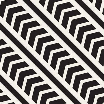 Vector seamless zigzag line pattern. Abstract geometric background. Repeating Stock Illustration
